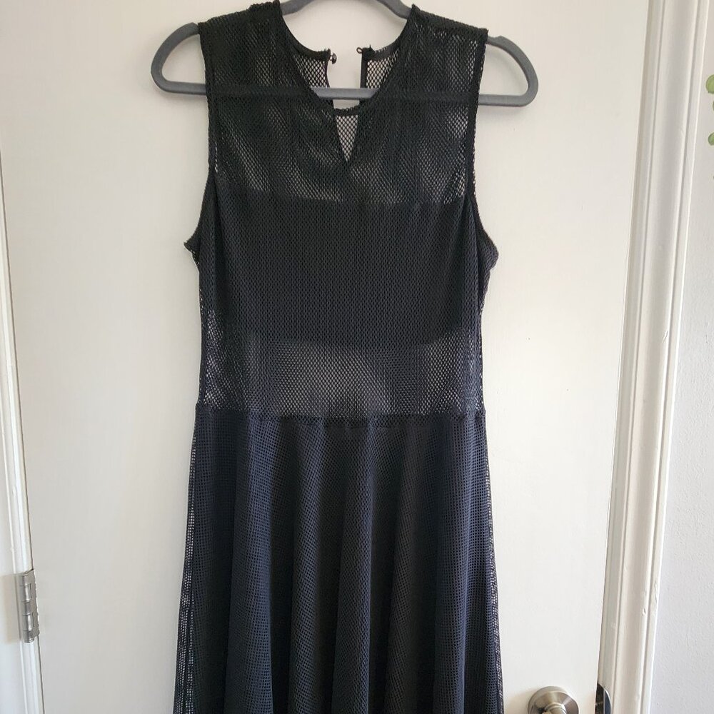 Black mesh dress